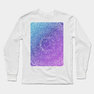 Geometric Spiral Gradient Long Sleeve T-Shirt